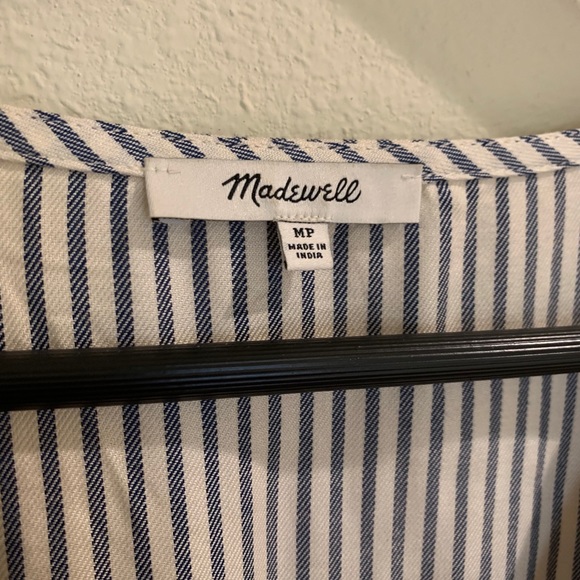 Madewell blue and white striped top - Picture 3 of 3